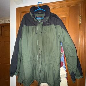 L.L. Bean Men's Tall Large Olive and Black Parka style Jacket